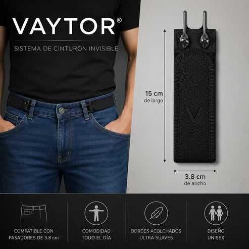 VAYTOR® Sistema de Cinturón Invisible x2 Sin Hebilla