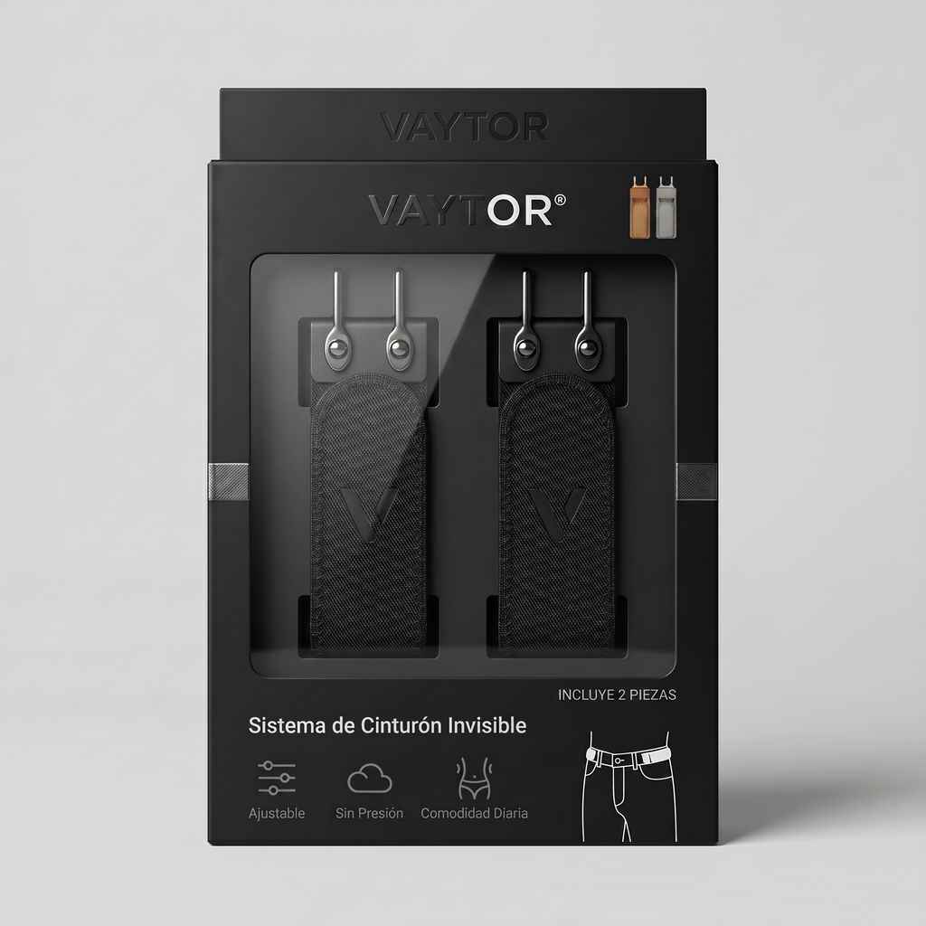 VAYTOR® Sistema de Cinturón Invisible x2 Sin Hebilla