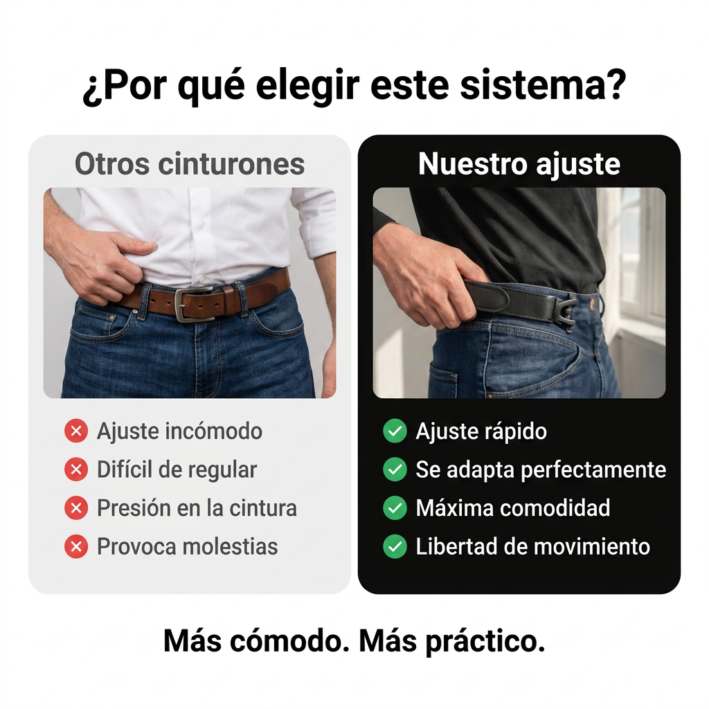 VAYTOR® Sistema de Cinturón Invisible x2 Sin Hebilla